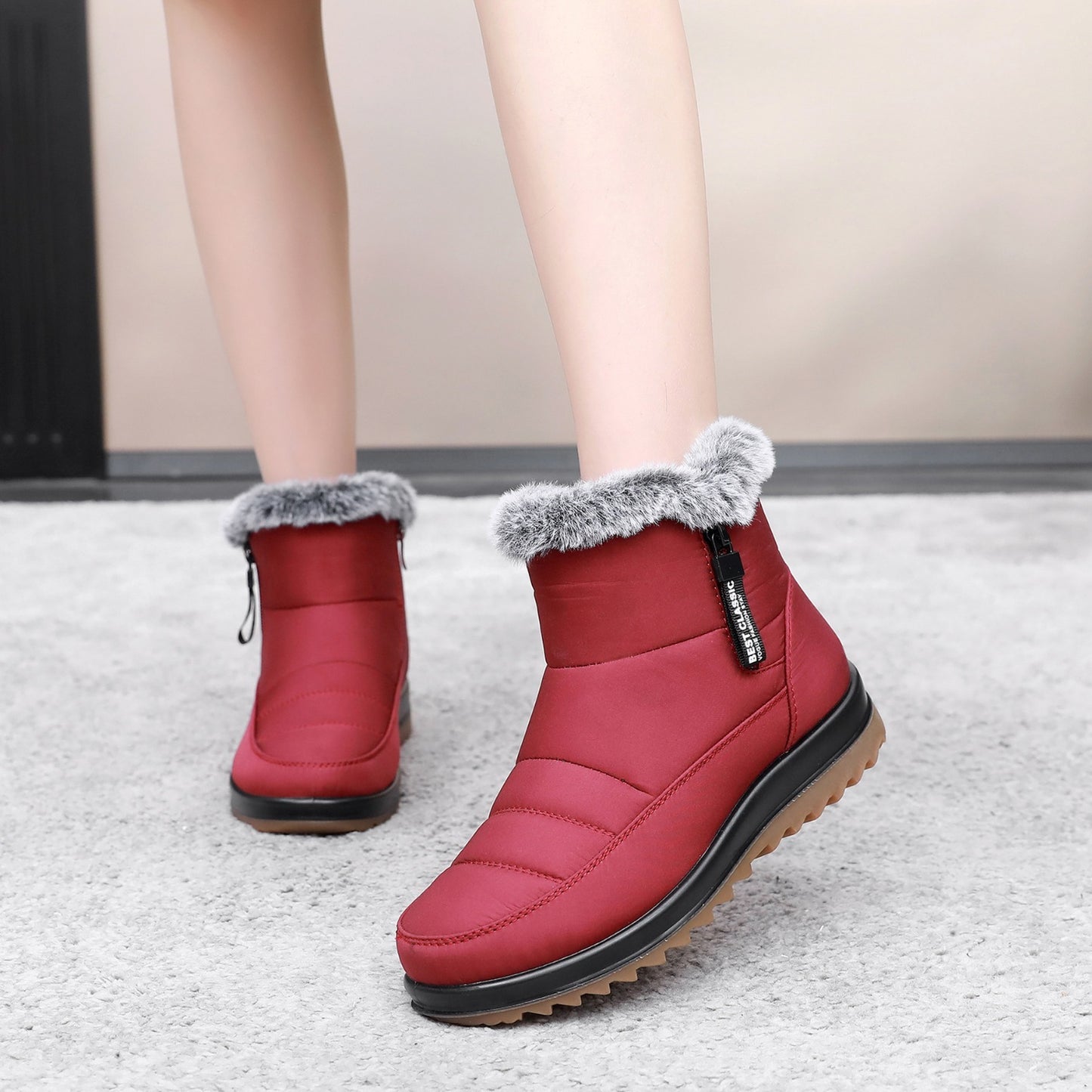 Plush Fur Snow Boot