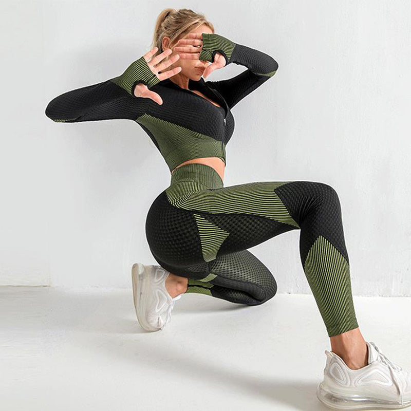 3 Piece Yoga Seamless Set