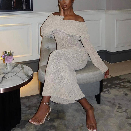 Knitted Long-Sleeved Dress