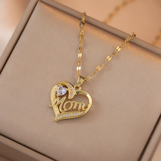Mom Heart Necklace