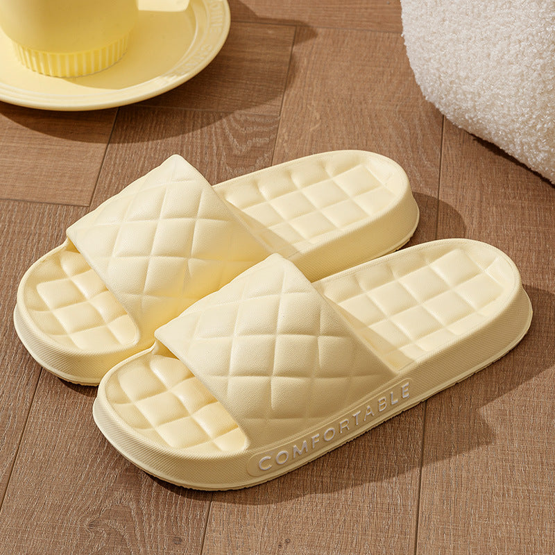 Plaid Soft-Soled Slippers