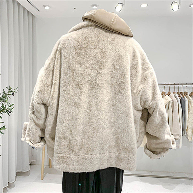 Denim Fur Lined Jacket