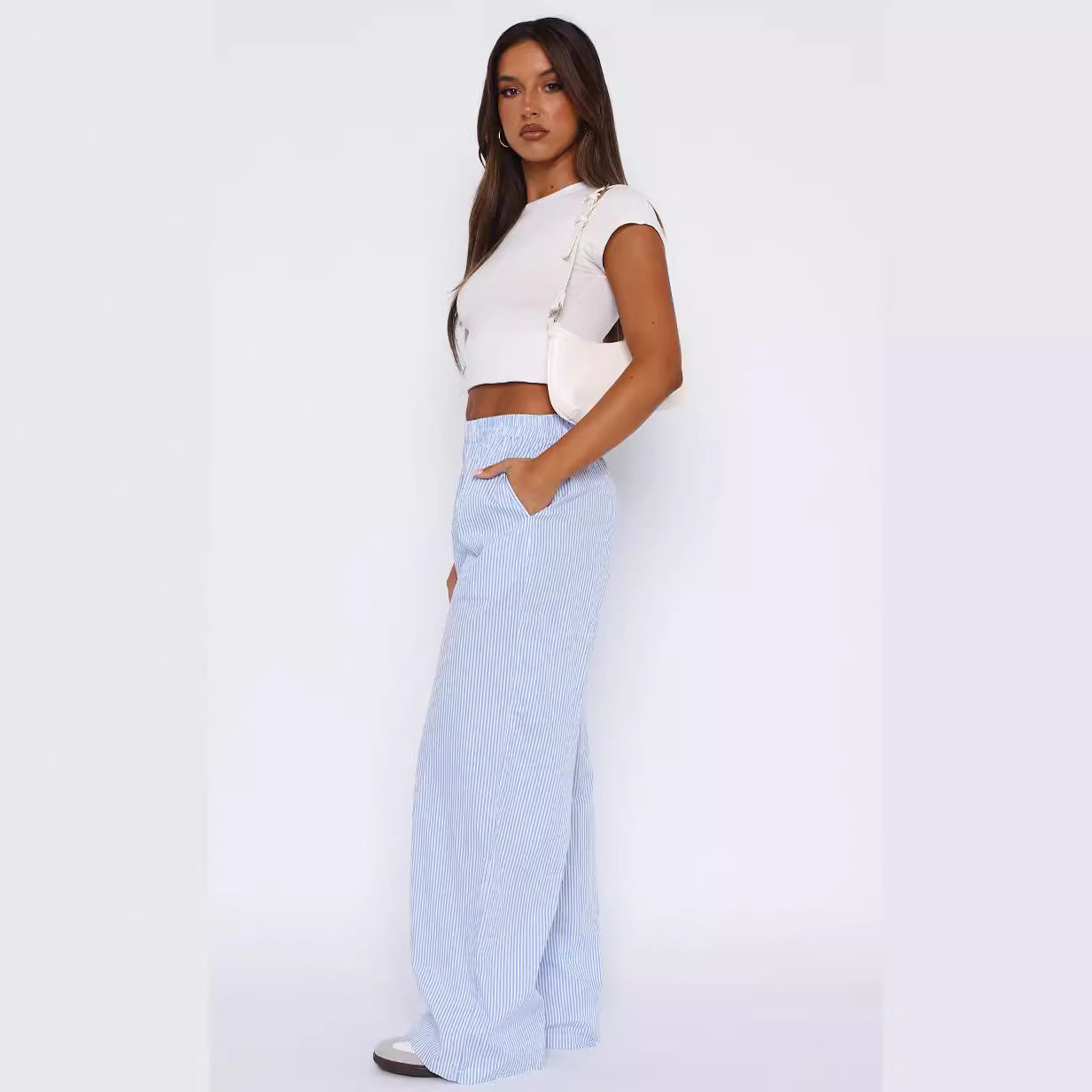 Striped Wide Leg Pants