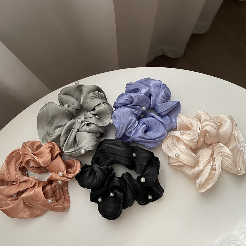 Ruffled Silk Scrunchie