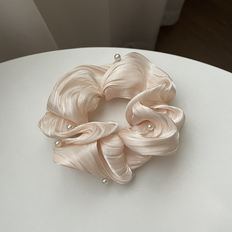 Ruffled Silk Scrunchie