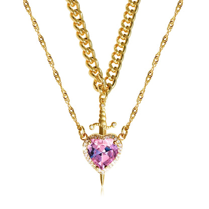 Arrow Through The Heart Necklace