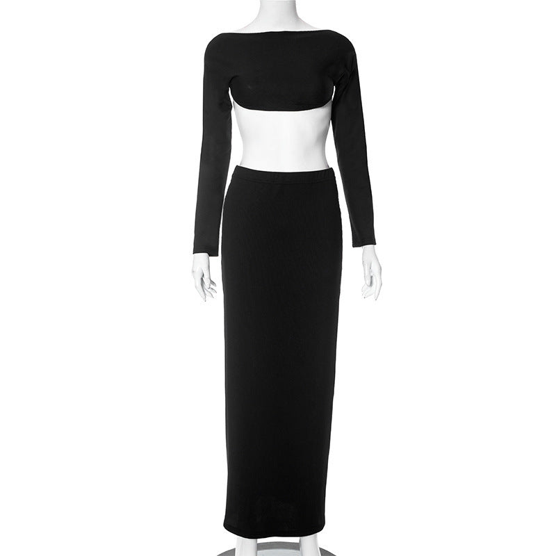 Two Piece Slim Fit Long Skirt