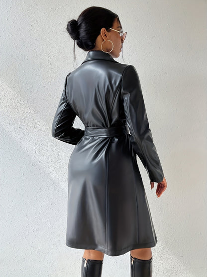 Long Sleeve Leather Jacket
