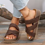 Cross-Strap Sandals