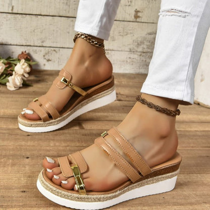Strap Wedges Sandals