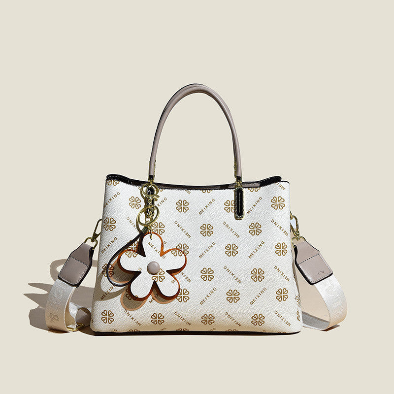 Flower Print Tote Bag