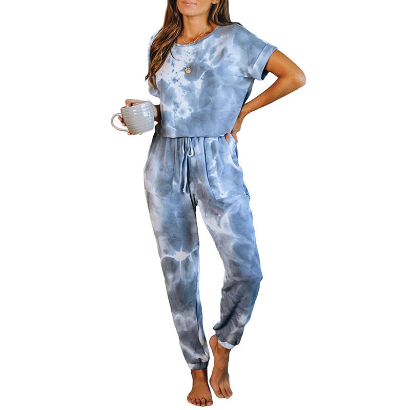 Short Sleeve One Piece Pajama Set
