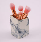 10 Piece Marble Makeup Brush Set