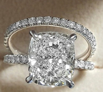 Double Stackable Diamond Ring Set