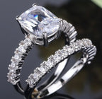 Double Stackable Diamond Ring Set