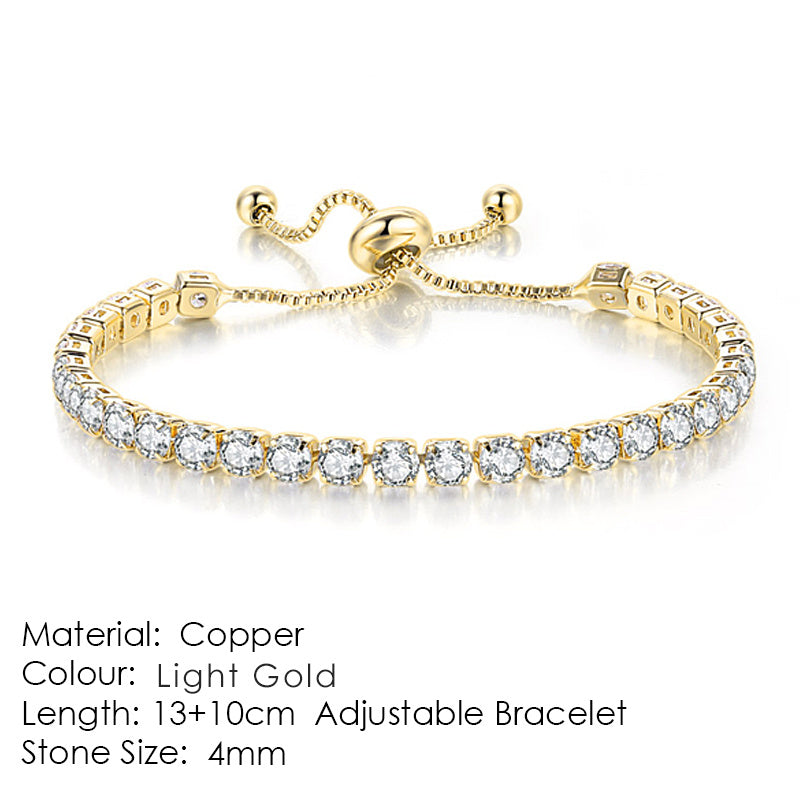 Zircon Diamond Tennis Bracelet