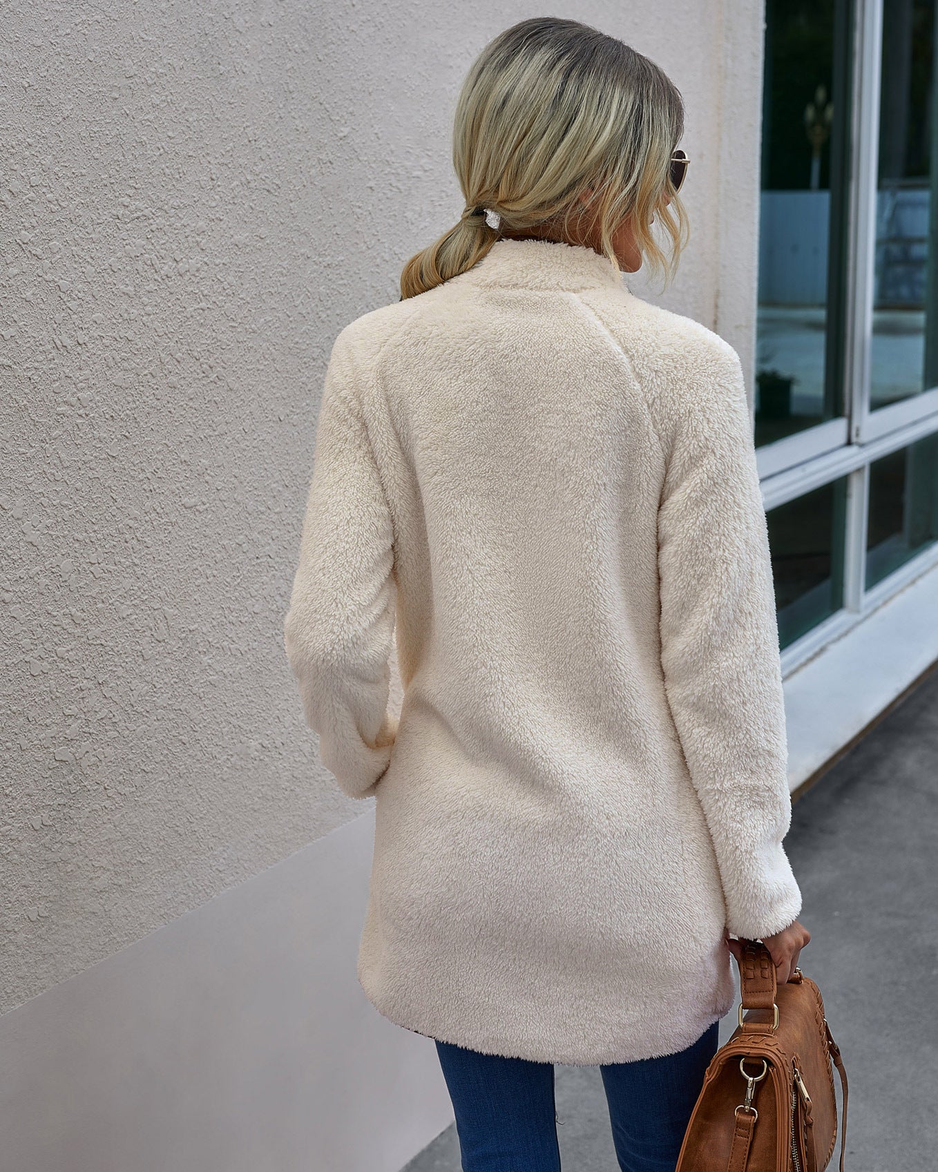 Warm Pocket Fur Coat