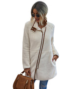 Warm Pocket Fur Coat