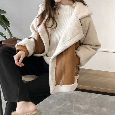 Suede Lamb Line Jacket