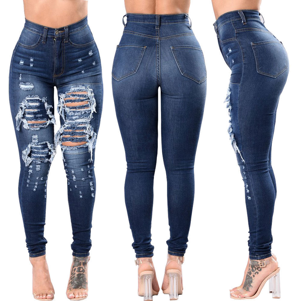 Slim Fit Ripped Jeans