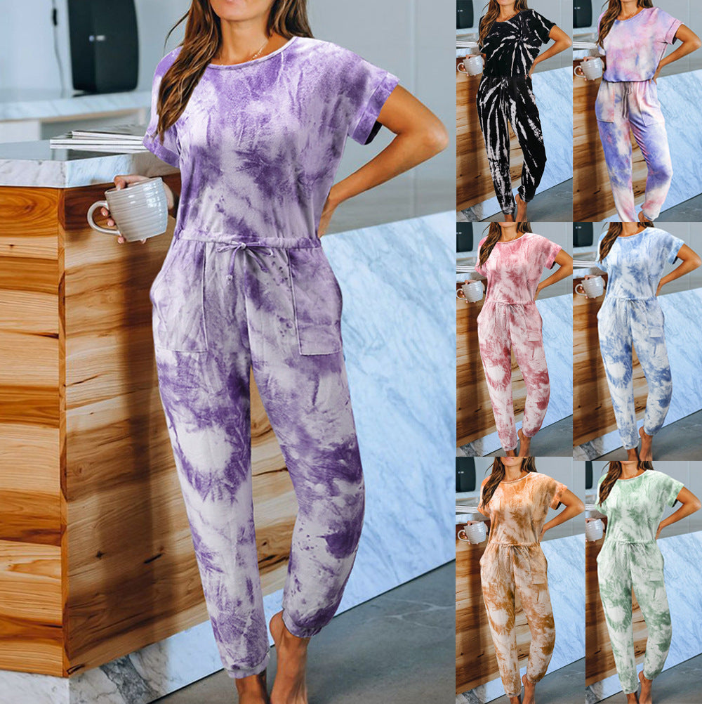 Short Sleeve One Piece Pajama Set