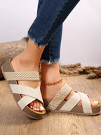 Cross-Strap Sandals