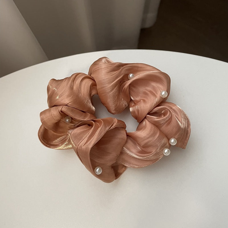 Ruffled Silk Scrunchie