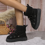 Lace-Up Snow Boots