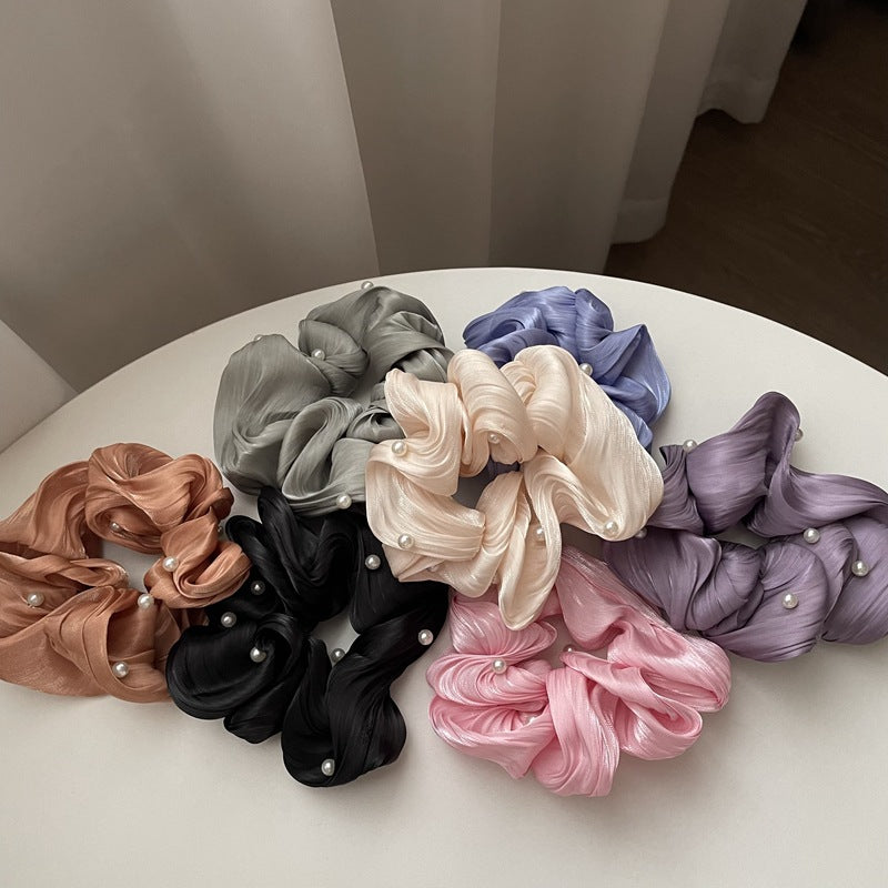 Ruffled Silk Scrunchie