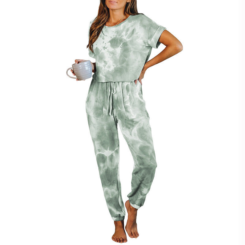 Short Sleeve One Piece Pajama Set