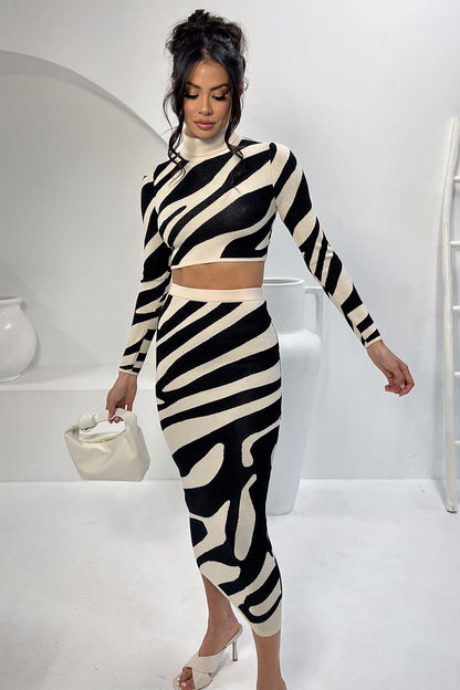 Two Piece Slim Fit Skirt