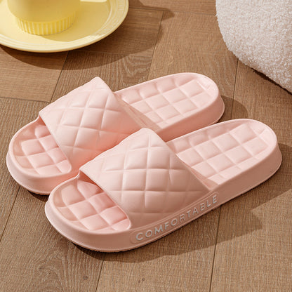 Plaid Soft-Soled Slippers