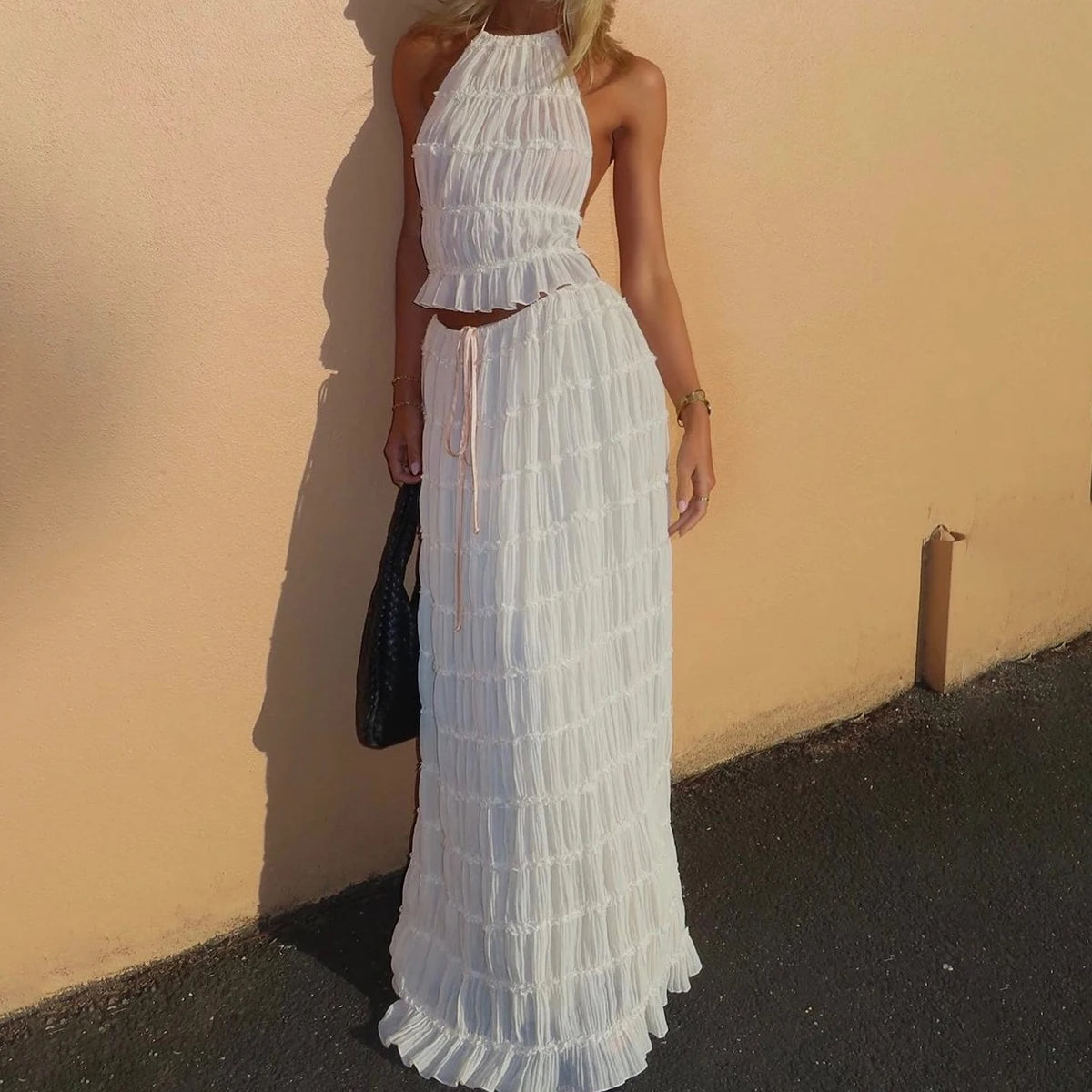2 Piece Sleeveless Dress Set