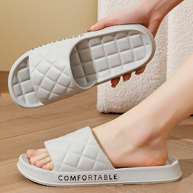 Plaid Soft-Soled Slippers