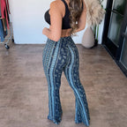 High Waist Elastic Slim Pants