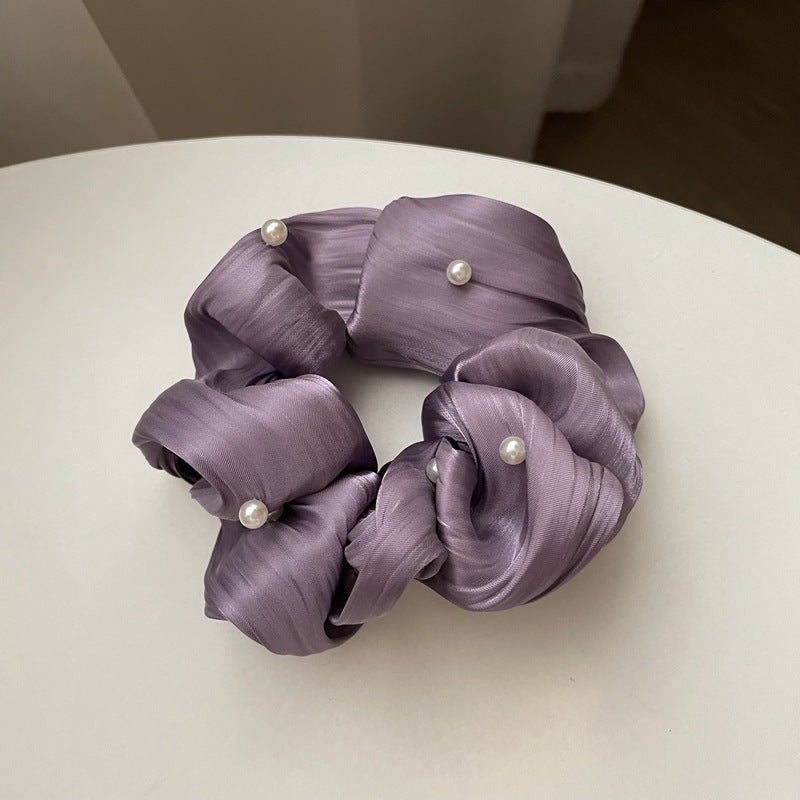 Ruffled Silk Scrunchie