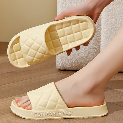 Plaid Soft-Soled Slippers