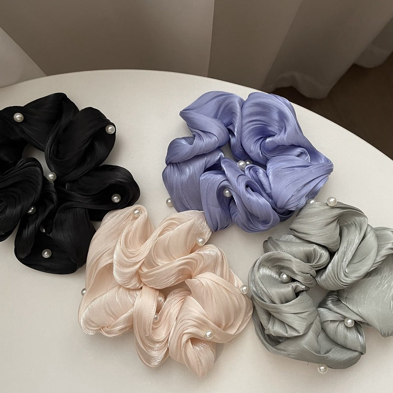 Ruffled Silk Scrunchie