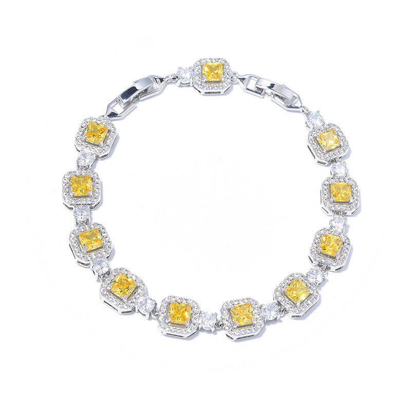Adjustable Color Zircon Bracelet