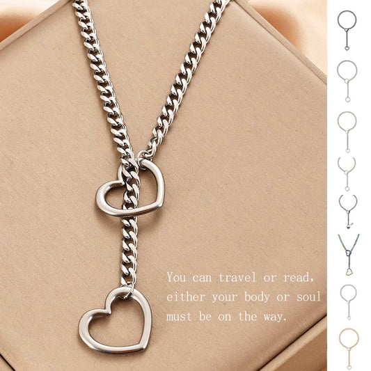 Lariat Heart Necklace