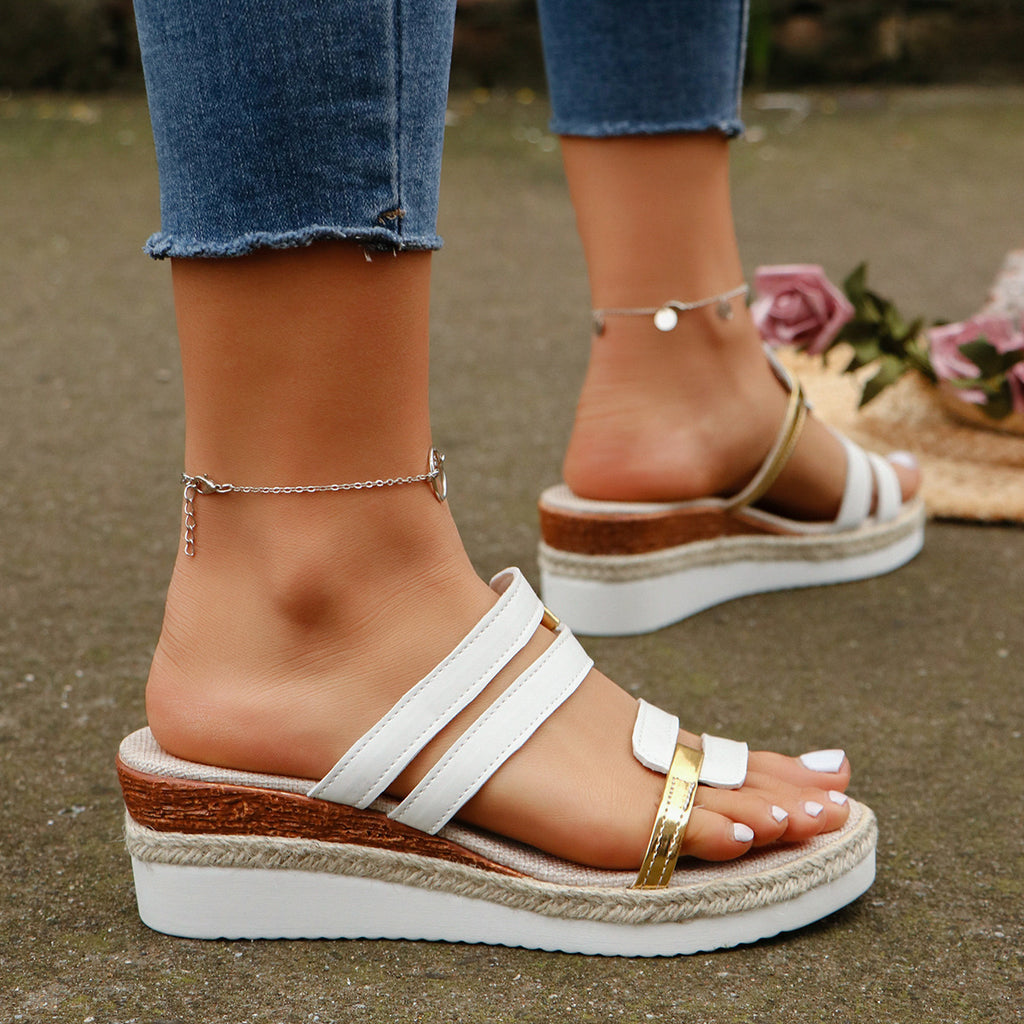Strap Wedges Sandals
