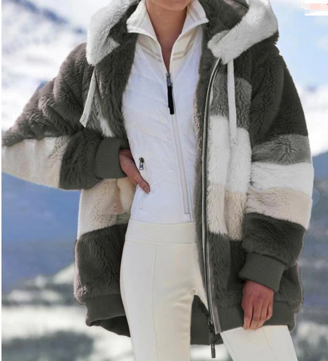 Plush Hooded Jacket