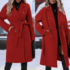 Lapel Double-Breasted Trench Coat