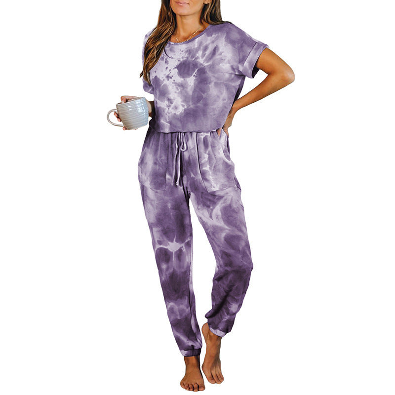 Short Sleeve One Piece Pajama Set