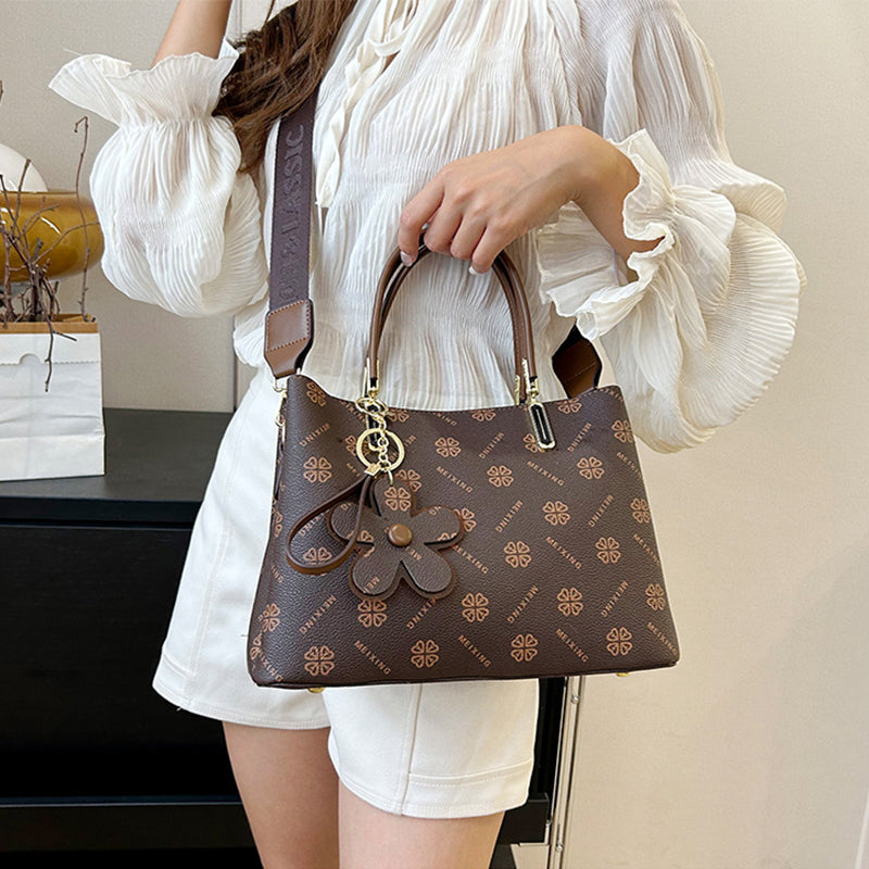 Flower Print Tote Bag
