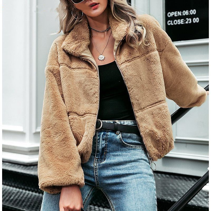 Zip-Up Fur Jacket