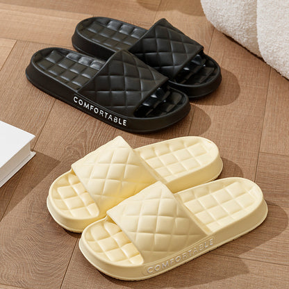 Plaid Soft-Soled Slippers