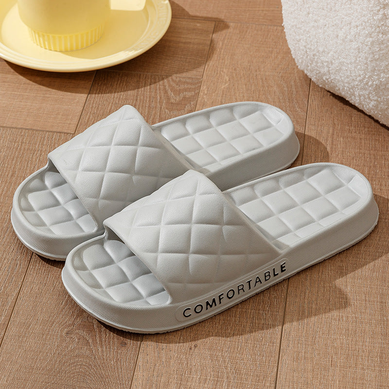 Plaid Soft-Soled Slippers