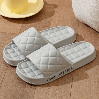 Plaid Soft-Soled Slippers