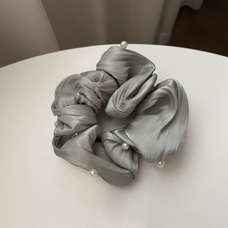 Ruffled Silk Scrunchie